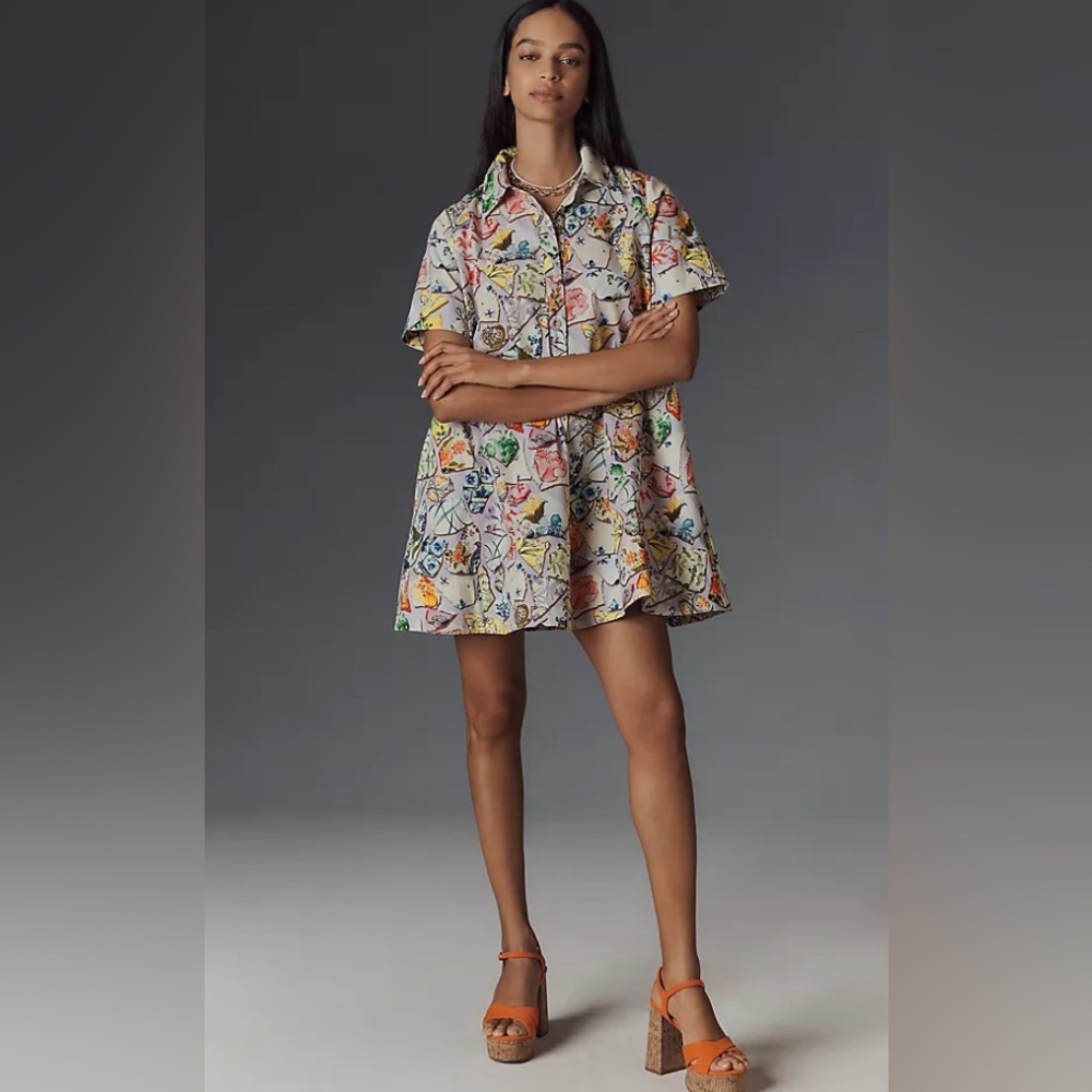 NWT Anthropologie Pollie Tunic Dress Sz XS